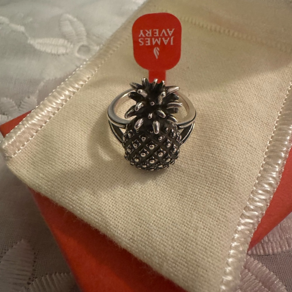 James Avery Silver Pineapple Ring